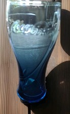 McDonald's Coca-Cola Glas Vintage blau, nehme an Niederlande 2009 Sammeln Rar