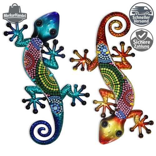 Metall gecko wandkunst - wandkunst, 2
