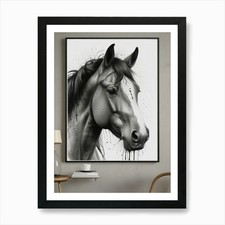 Pferd Druck 1 Kunstdruck