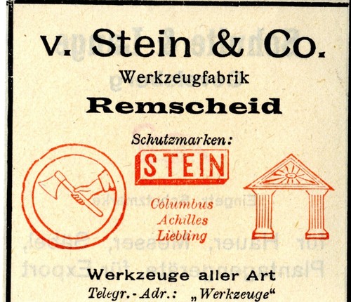 Stein co remscheid - v.stein,