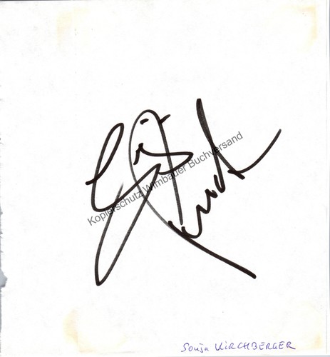 Original autogramm sonja - original,