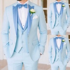 Blauer Herrenanzug Einreihige