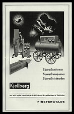 Werbung Reklamen 1942 Kjellberg Finsterwalde Lichtbogen-Schweißanlagen