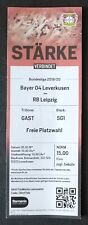 TICKET Bundesliga 2019/20 Bayer Leverkusen - RB Leipzig # SG
