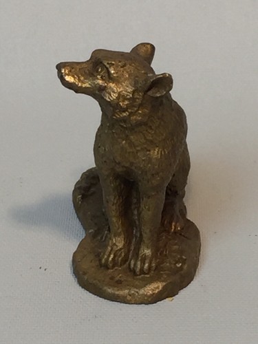 Bronze figur hund wolf fuchs - hund,