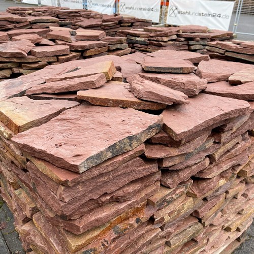 1m2 naturstein rot verblender - naturstein,