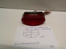 Rücklicht mit Kennzeichenbeleuchtung LED  Harley Bobber Custom (24)