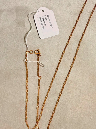 Karat gelbgold kette - 14,