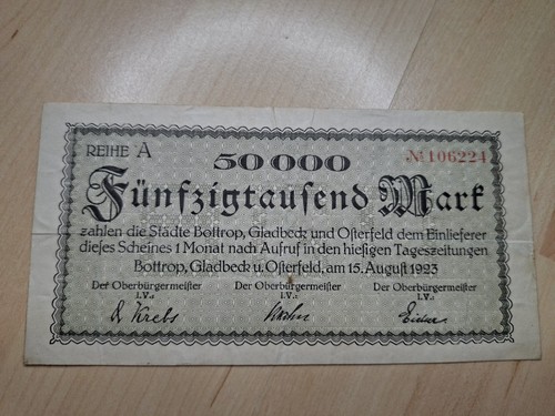 Notgeld 50000 mark banknote - 50000,