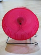 Laufrad rot  für Nagetiere (Hamster, Mäuse...)