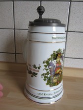 Porzellan Maßkrug mit