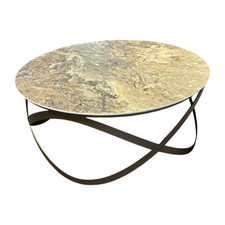 Ronald Schmitt Design Couchtisch K 900 Candy Platte Keramik Golden Rock 