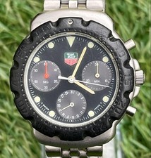 Tag Heuer F1 Chronograph Navy Herren Vintage Uhr 40mm Gebraucht