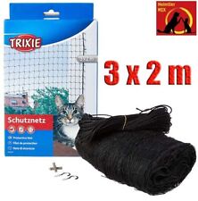 Trixie Schutznetz Katzenschutznetz 3x2 m schwarz Katzennetz Balkonnetz Nylonnetz