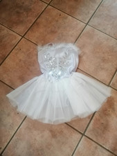 Tütü mit Federschmuck am Ausschnitt, Grö8en 122 - 140