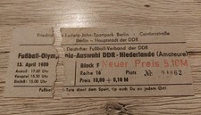 Ticket Eintrittskarte 13.4.80 Olympia Auswahl DDR - Niederlande in Berlin