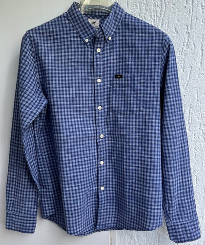 Hemd herren blau lee regulär - hemd,