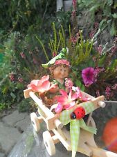 Figur Handwagen Holz niedlich