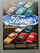 Ford "Auto-nach-Maß"-Idee Oldtimer Capri Taunus 1971 Vintage Ad Werbung Reklame