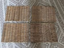 4 Platzset Tischset Holz Ratten 40x30 cm Landhausstil