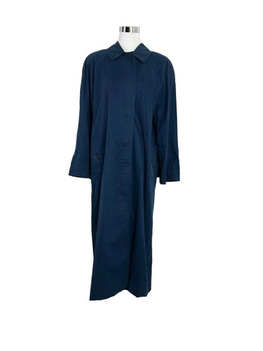 Vintage burberry car - coat, navy