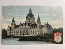 Hannover - Rathaus mit Wappen 1911