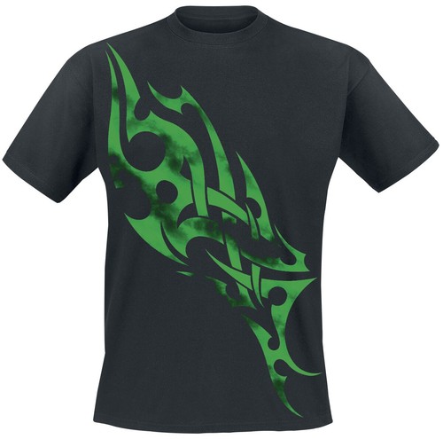 Green smoky tribal shirt - green, t-shirt