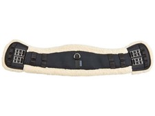BUSSE Schwarz/ Natur 55 cm Sattelgurt Art-Fur-Curved Dressur D