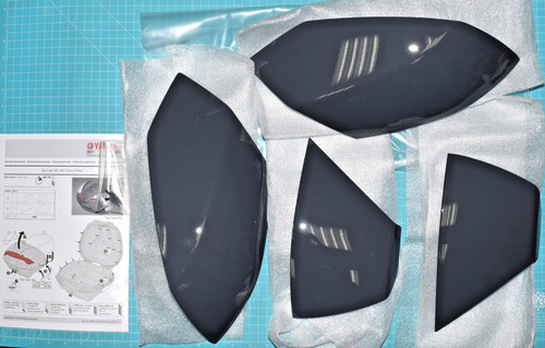 Motorhauben set power grey - ", "