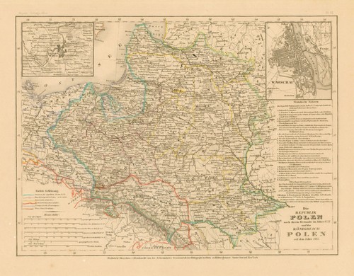 Polen original stahlstich - polen,
