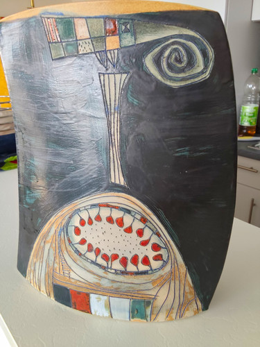 Keramikvase signiert