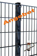 Doppelstabmattenzaun 8/6/8 mm Komplettset inkl. Pfosten, Schrauben, Klemmhalter