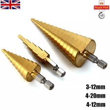 3-teiliges HSS Stufenbohrer