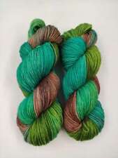 handgefärbte Merinosockenwolle " Die Robuste DK 8 fach " 100 g - BUNTMIX