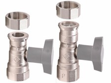 2x Bee Pumpenkugelhahn 1"