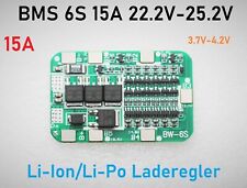 BMS 6S 15A Cell Li-on Li-Po PCB Board Akku Batterie Laderegler Schutz 18650 