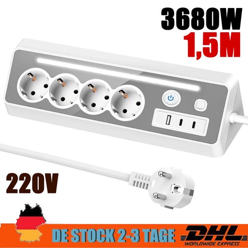 Steckdosenleiste mit usb - mit,