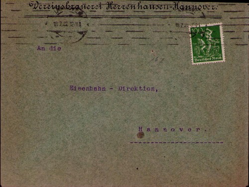 B24532 brief deutsches reich - brief,