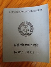 NVA Wehrdienstausweis Blanco