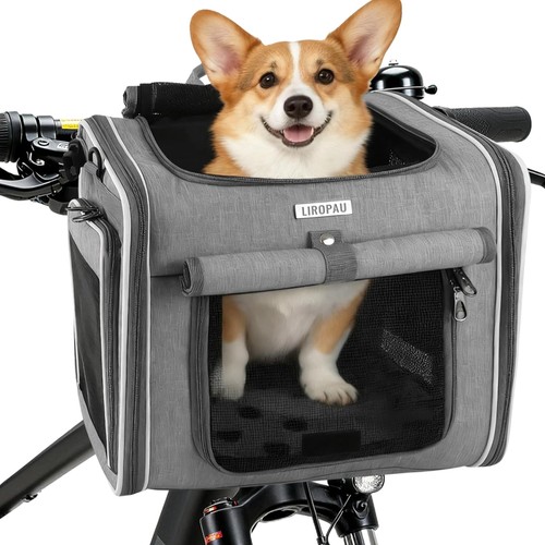 Hundefahrradkorb front mit - front,