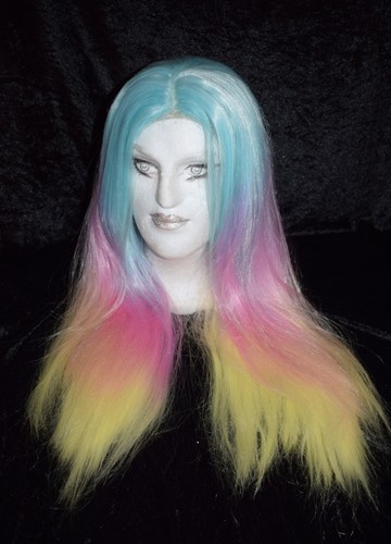 Pastel rainbow lace - pastel, wig