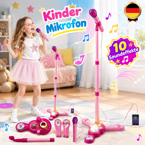 Kinder mikrofon mit ständer - kinder,