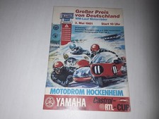 Programmheft - Großer Preis von Deutschland WM-Motorräder Hockenheimring - 1981