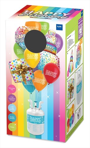 Helium ballongas set birthday - set,