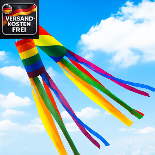 Regenbogen windsack stück - windsack,