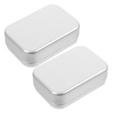  2 Pcs Metallbehälter Mit