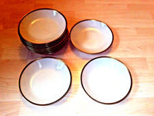 Zeh Scherzer Teller Porzellan, 12 Suppenteller, gut! Goldrand