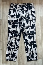 MINX elegante 7/8 Hose schwarz/weiss stretch Größe 38