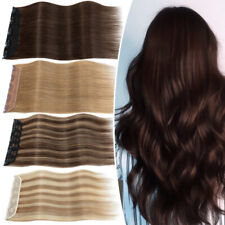 Eine Tresse Echthaar Clip In 100% Remy Echthaar Extensions Haarverlängerung Lang