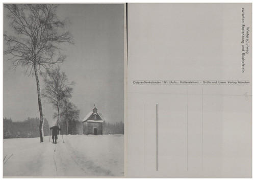 Ansichtskarte winterschulweg - ansichtskarte,